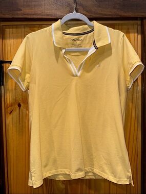 Nautica Light Yellow Polo large